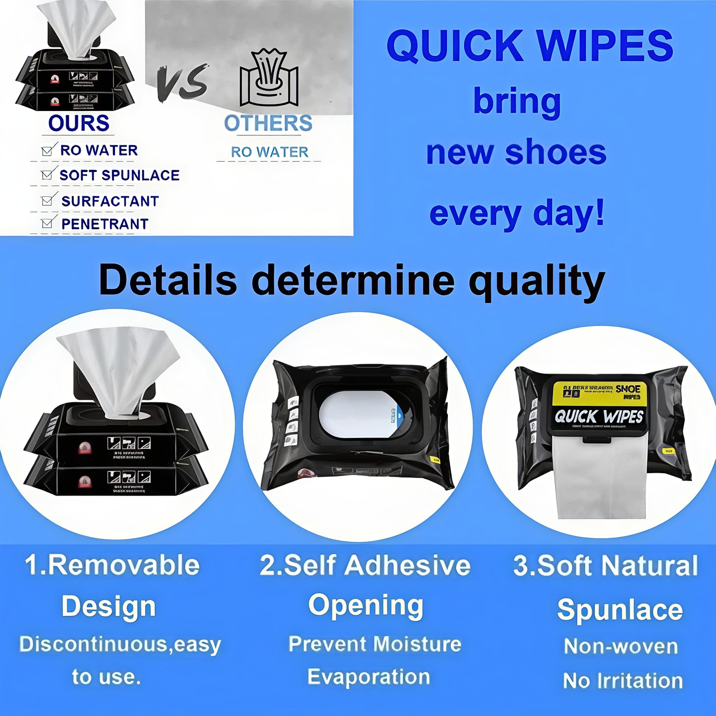 Shoe Cleaning Wipes (80 Pack) – Instant Shoe Cleaner